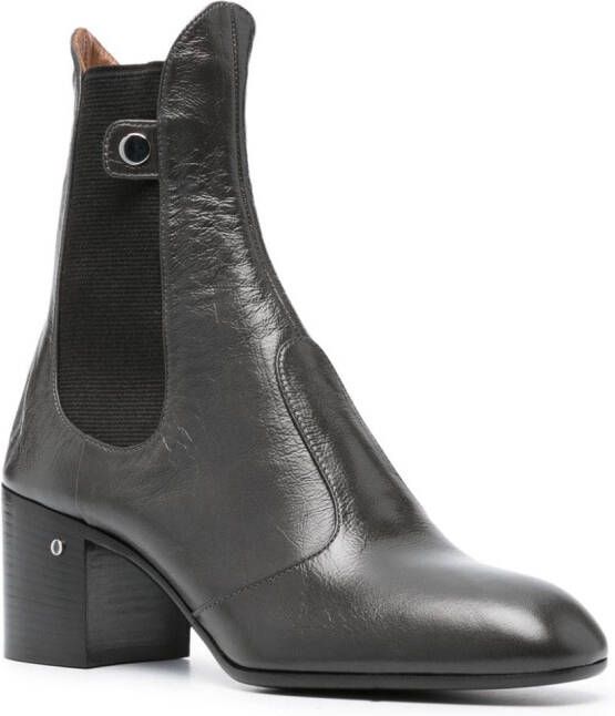 Laurence Dacade Angie 60mm leather ankle boots Grey