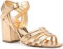 Laurence Dacade Camila 85mm leather sandals Gold - Thumbnail 2