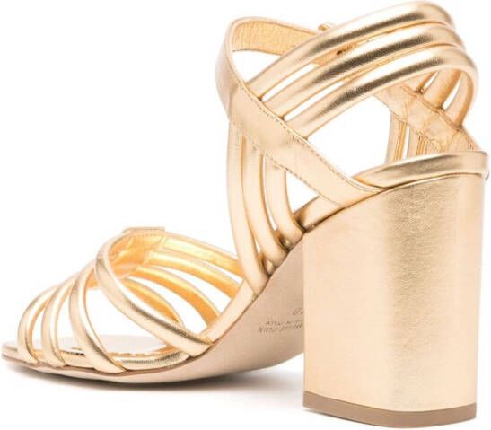 Laurence Dacade Camila 85mm leather sandals Gold