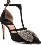 Laurence Dacade Faye Bow 90mm suede pumps Black - Thumbnail 2