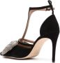 Laurence Dacade Faye Bow 90mm suede pumps Black - Thumbnail 3