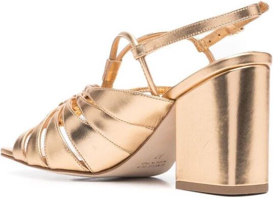 Laurence Dacade high block heel sandals Gold