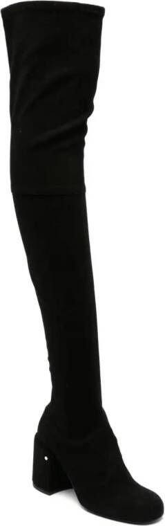 Laurence Dacade Isidor 75mm suede thigh-boots Black