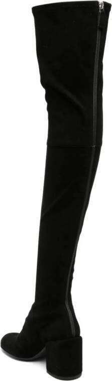 Laurence Dacade Isidor 75mm suede thigh-boots Black