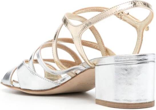 Laurence Dacade Janet 55mm leather sandals Silver