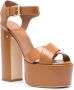 Laurence Dacade Rosella 150mm patent leather sandals Brown - Thumbnail 2