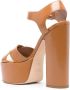 Laurence Dacade Rosella 150mm patent leather sandals Brown - Thumbnail 3