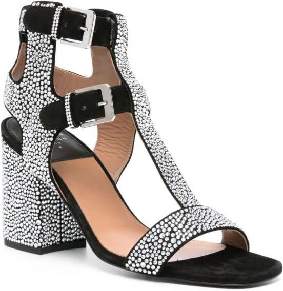 Laurence Dacade Sandra 90mm crystal-embellished sandals Black