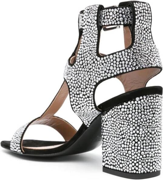 Laurence Dacade Sandra 90mm crystal-embellished sandals Black