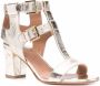Laurence Dacade T-bar strap 70mm leather sandals Gold - Thumbnail 2