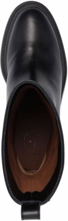 L'Autre Chose ankle-length leather boots Black