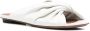 L'Autre Chose twist front leather sandals White - Thumbnail 2