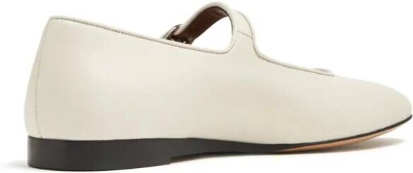 Le Monde Beryl buckle-fastening leather Mary Janes White