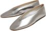 Le Monde Beryl Luna leather ballerina shoes Silver - Thumbnail 3