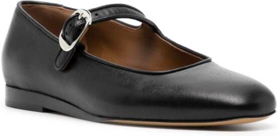 Le Monde Beryl Mary Jane leather ballerina shoes Black