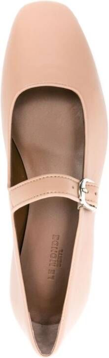 Le Monde Beryl Mary Jane leather ballerina shoes Neutrals
