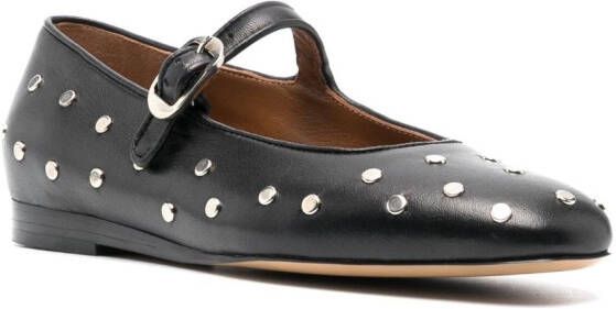 Le Monde Beryl Mary Jane studded ballerina shoes Black