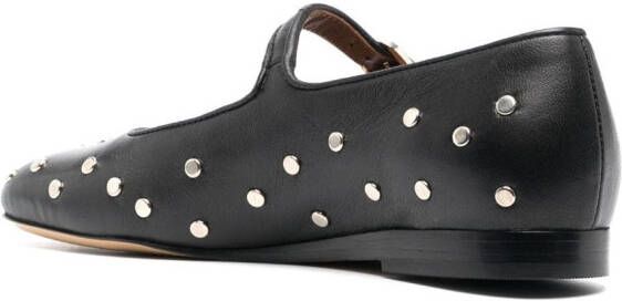 Le Monde Beryl Mary Jane studded ballerina shoes Black