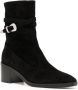 Le Monde Beryl pointed-toe suede ankle boots Black - Thumbnail 2