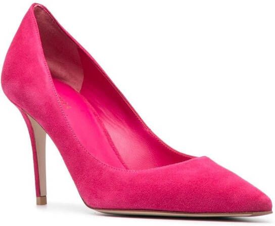 Le Silla 100mm EVA calf suede pumps Pink