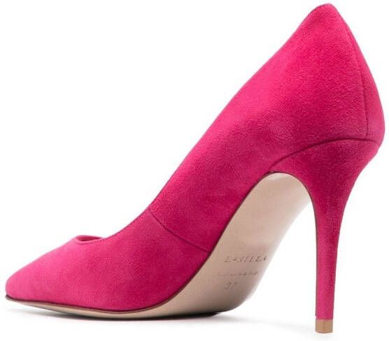 Le Silla 100mm EVA calf suede pumps Pink