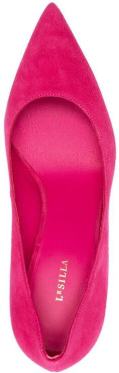 Le Silla 100mm EVA calf suede pumps Pink