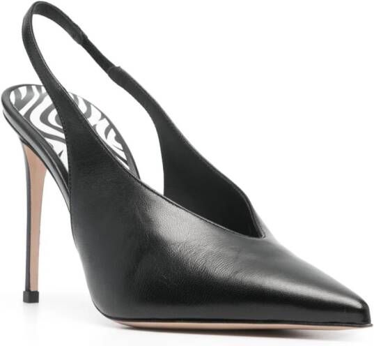 Le Silla 105mm leather pumps Black