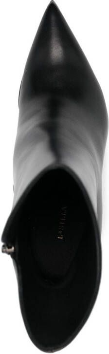 Le Silla 110mm Eva leather ankle boots Black