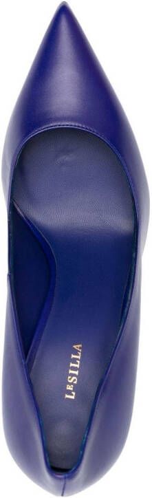 Le Silla 110mm Eva leather pumps Blue