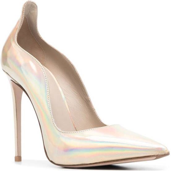 Le Silla 120mm holographic-effect pumps Neutrals