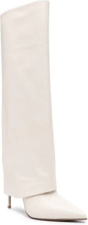 Le Silla 120mm leather knee-length boots Neutrals