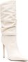 Le Silla 120mm ruched leather boots White - Thumbnail 2