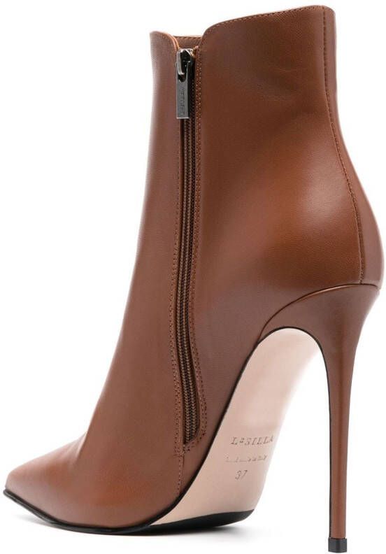 Le Silla 125mm Eva leather ankle boots Brown