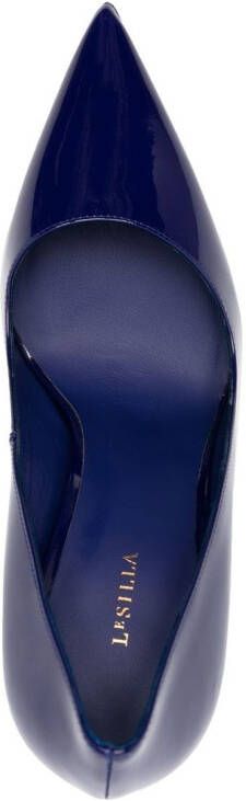 Le Silla 125mm Eva patent leather pumps Blue