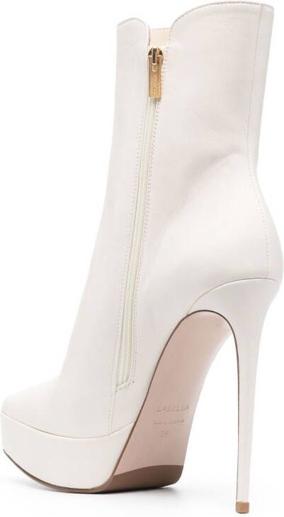 Le Silla 150mm heeled pointed boots Neutrals