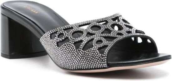 Le Silla 60mm rhinestone-embellished sandals Black