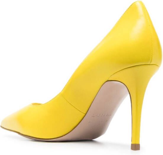 Le Silla 80mm heeled pumps Yellow