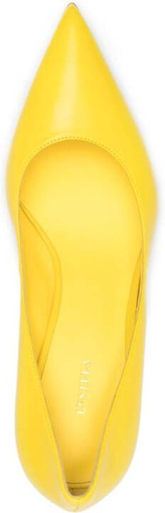 Le Silla 80mm heeled pumps Yellow