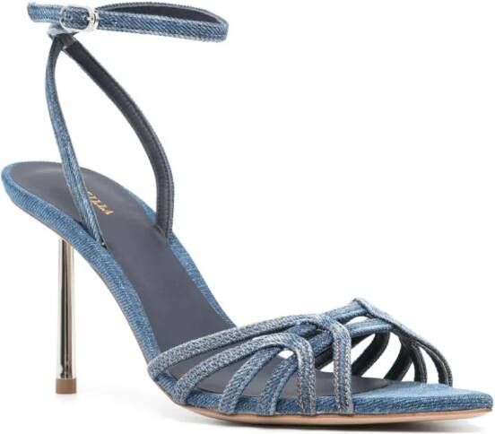 Le Silla 90mm denim sandals Blue