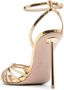 Le Silla Afrodite 120mm leather sandals Gold - Thumbnail 3