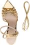 Le Silla Afrodite 120mm leather sandals Gold - Thumbnail 4