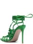 Le Silla Afrodite wraparound 110mm sandals Green - Thumbnail 3
