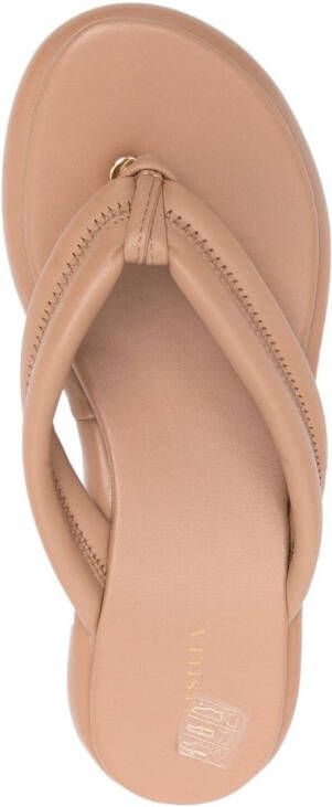 Le Silla Aiko 50mm wedge sandals Brown