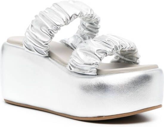Le Silla Aiko platform strap sandals Grey