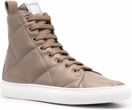 Le Silla Andrea quilted sneakers Neutrals