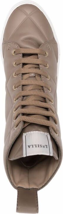 Le Silla Andrea quilted sneakers Neutrals