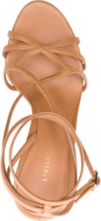 Le Silla Belen 105mm leather sandals Neutrals