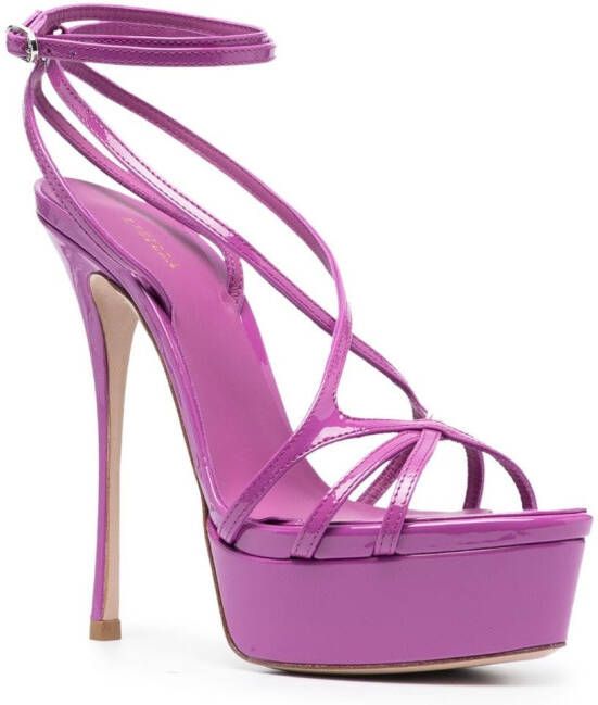 Le Silla Belen 145mm open-toe sandals Purple
