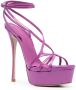 Le Silla Belen 145mm open-toe sandals Purple - Thumbnail 2