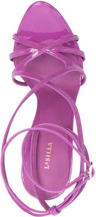 Le Silla Belen 145mm open-toe sandals Purple